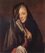 Alexander Roslin Woman with a Veil:Marie Suzanne Roslin painting